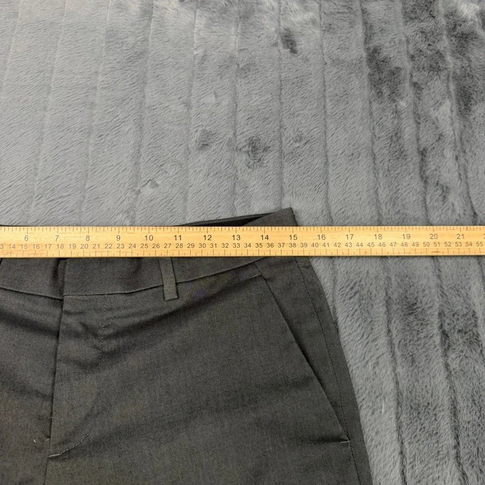 Express Slim Fit Dress Pants Mens 29x30 Charcoal Gray Stretch Wool Blend Trouser